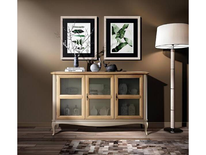 JVmoebel Glasvitrine Schubladenkommode aus Holz - Mehrzweck Sideboard für Wohnzimmer Made in Europa, grau JVmoebel Glasvitrine Schubladenkommode aus Holz - Mehrzweck Sideboard für Wohnzimmer Made in Europa, grau von OTTO