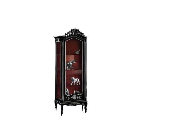 JVmoebel Glasvitrine Vitrine Schrank Vitrinen Wohnzimmer Schränke Anrichte Italienische Made in Europa, schwarz JVmoebel Glasvitrine Vitrine Schrank Vitrinen Wohnzimmer Schränke Anrichte Italienische Made in Europa, schwarz von OTTO