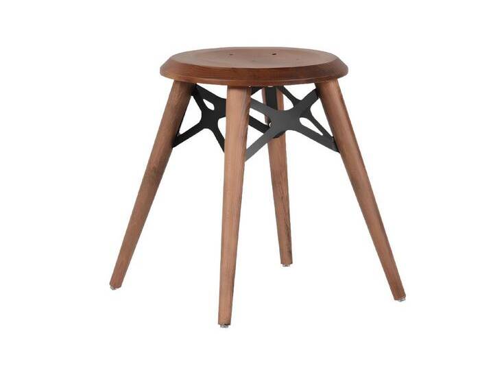 JVmoebel Hocker Küchenhocker Hocker Sitzhocker Rundhocker Holzhocker Esszimmerstuhl (1 St., Hocker), Made in Europa, braun von OTTO