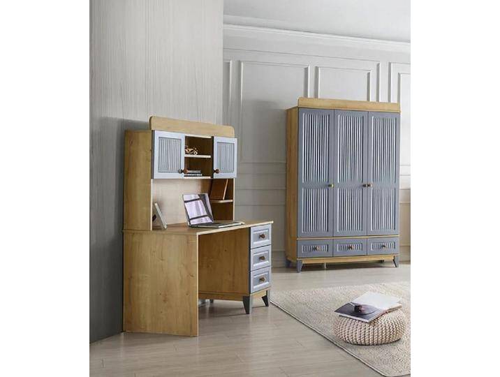 JVmoebel Jugendzimmer-Set Kleiderschrank Schreibtisch Modernes Design Kinderzimmer Arbeitszimmer, (2-tlg., Kleiderschrank + Schreibtisch) von OTTO