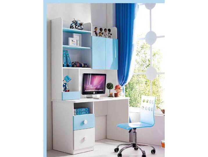 JVmoebel Jugendzimmer-Set Schreibtisch Weiß Büro Möbel Sets Büromöbel komplett Set Regal Kommode, (Schreibtisch + Regal), Made in Europa, weiß von OTTO