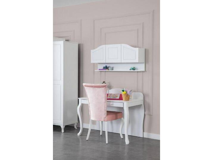 JVmoebel Kinderschreibtisch Holzschreibtisch im modernen Design für Jugendzimmer in Weiß, Made in Europa, weiß von OTTO