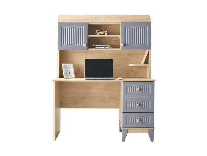 JVmoebel Kinderschreibtisch Schreibtisch Stauraum Regale Modernes Design Homeoffice Stilvolles (1-St., Schreibtisch), Made in Europa, beige grau von OTTO
