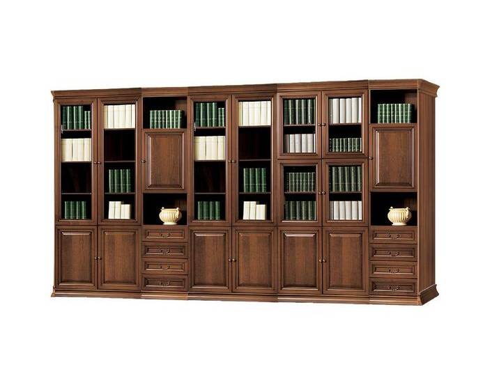 JVmoebel Kleiderschrank Brauner Massivholz Büroschrank Arbeitszimmer Eckkleiderschrank Möbel (Bürochrank) Made in Europa, braun von OTTO