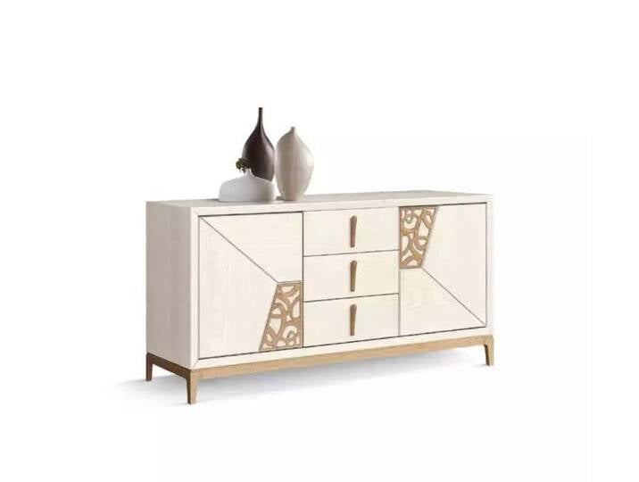 JVmoebel Kombikommode Beiges Luxus Highboard aus Holz für das Designer Wohnzimmer (1 St., Kombikommode), Made in Europa, weiß von OTTO