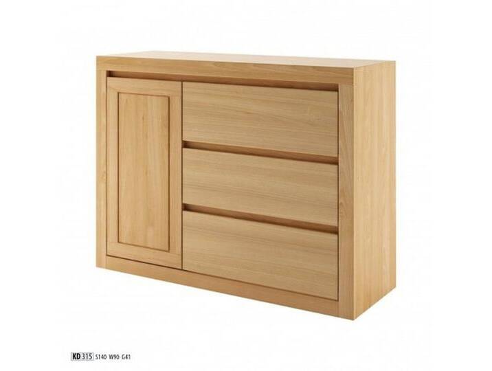 JVmoebel Kombikommode Echte Holzkommode im Landhausstil aus Eiche (Kommode), Made in Europa, beige von OTTO