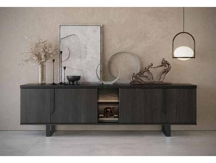 JVmoebel Kommode Designer Kommode Anrichte Schrank Regal Holz Luxus Kommoden Sideboard (1 St., Konsole), Made in Europa, braun von OTTO