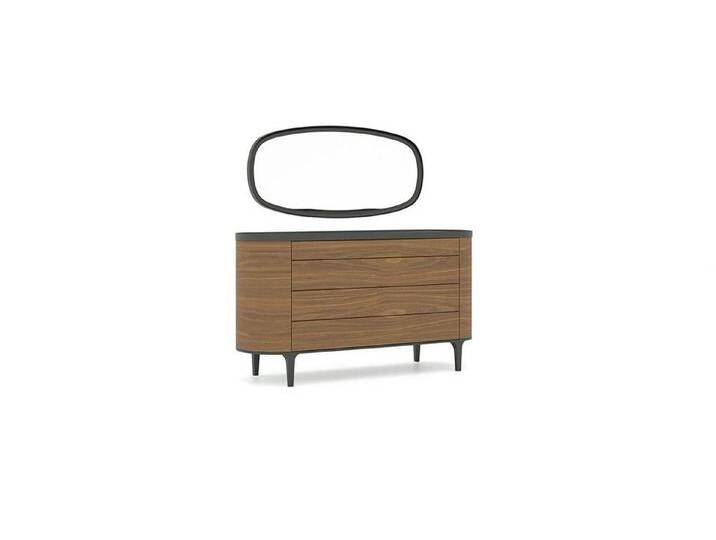 JVmoebel Kommode Moderne Highboard mit Spiegel für das Schlafzimmer - Neuheit (2 St., Kommode + Spiegel), Made in Europa, braun von OTTO