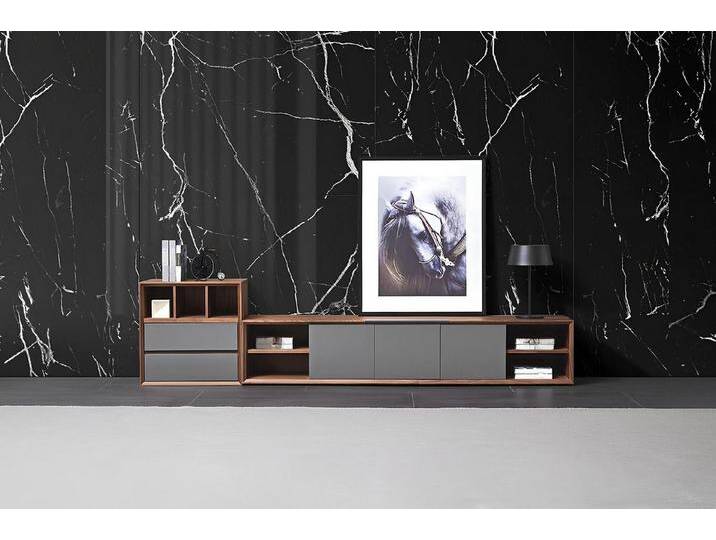 JVmoebel Kommode Modernes Wohnzimmer Set: Graues Sideboard und Kommode (2 St., Sideboard + Kommode), Made in Europa, braun grau von OTTO
