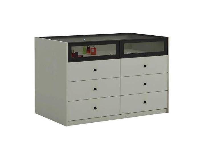 JVmoebel Kommode Sideboard Kommode Anrichte Schubladenkommode Vitrine Uhren Schmuck (1 St., 1x Kommode), Made in Europa, weiß von OTTO