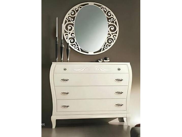 JVmoebel Kommode Spiegel n Schrank Regal Konsole Möbel für Flur und Wohnraum, Made in Italy, weiß von OTTO
