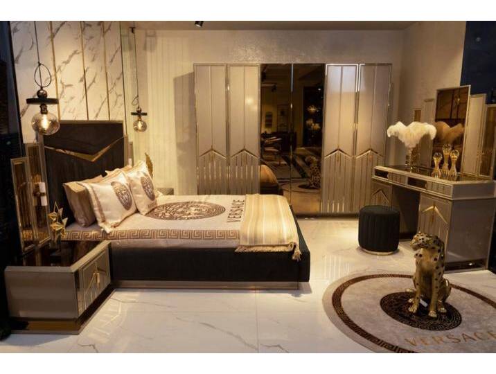 JVmoebel Komplettschlafzimmer Schlafzimmer Bett mit Nachttisch Garnitur – Modernes Möbel Set, Made in Europa, schwarz, Liegefläche: 180 x 200 cm JVmoebel Komplettschlafzimmer Schlafzimmer Bett mit Nachttisch Garnitur – Modernes Möbel Set, Made in Europa, schwarz, Liegefläche: 180 x 200 cm von OTTO