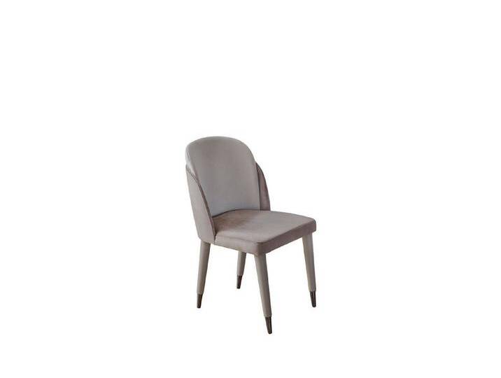 JVmoebel Küchenstuhl Designer Polsterstühle in Hellgrau für Esszimmer und Küche (6 St), Made in Europa, grau von OTTO