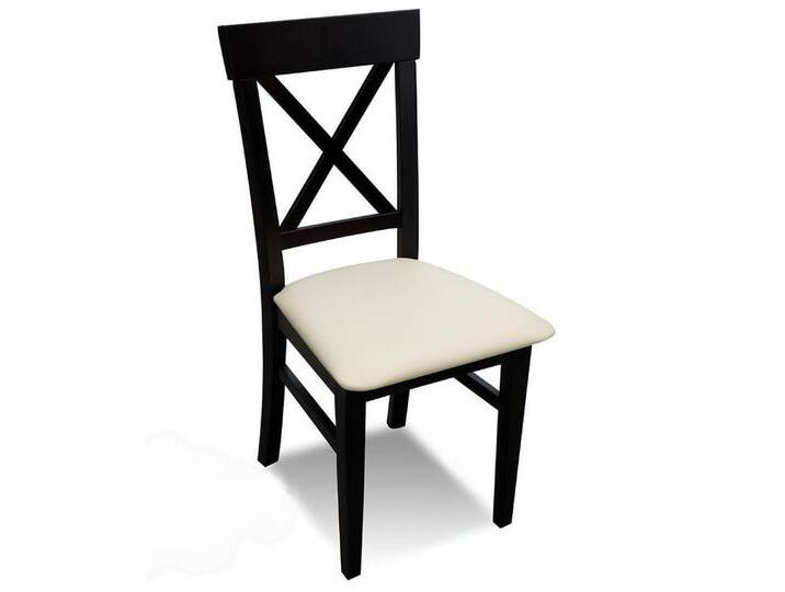 JVmoebel Küchenstuhl MASSIVHOLZ STUHL ESSZIMMERSTUHL DESIGNER LEDER STUHL, Made in Europa, schwarz von OTTO