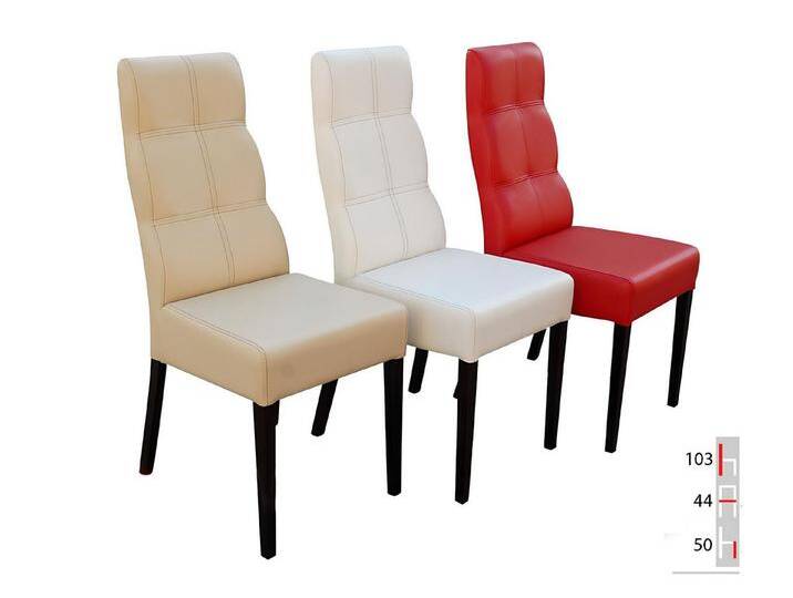 JVmoebel Küchenstuhl MASSIVHOLZ STUHL ESSZIMMERSTUHL DESIGNER LEDER STUHL STÜHLE, Made in Europa von OTTO