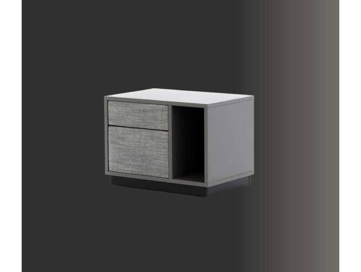 JVmoebel Nachttisch Designer Holz-Nachttisch in Grau für Schlafzimmer und Wohnzimmer (1-St., Nachttisch), Made in Europa, grau von OTTO