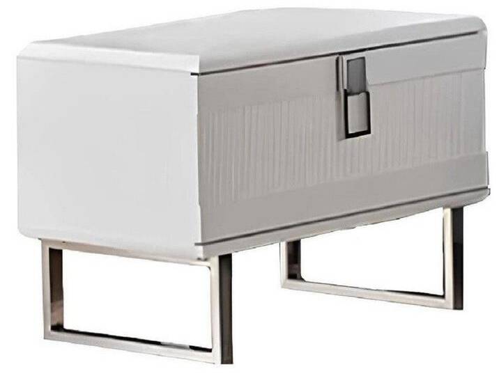 JVmoebel Nachttisch Exklusive Weiße 2x Nachttische Designer Schlafzimmer Nachtkästchen (2-St., Set 2tlg Nachttische), Made in Europa, weiß von OTTO