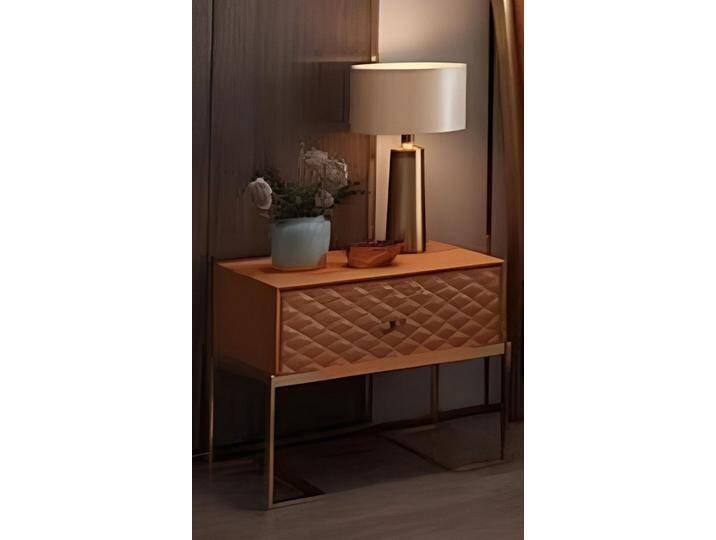 JVmoebel Nachttisch Weiß Design Nachttisch Konsole Beistelltische Schlafzimmer Holz Luxus (2-St., 2x nur Nachttische), Made in Europa, orange, Orange von OTTO