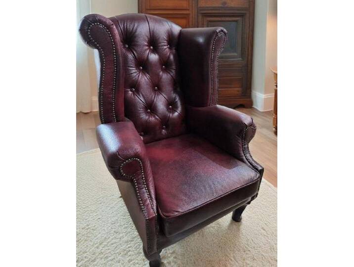JVmoebel Ohrensessel Braun Sessel Clubsessel Cocktailsessel Leder Sessel Sofort (1-St., Sessel), Made in Europa, rot von OTTO