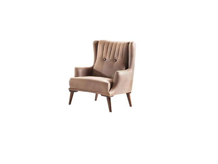 JVmoebel Ohrensessel Sessel Designer Sessel Polstersessel Moderner Relax Ledersessel Luxus (1-St., Sessel), Made in Europa, braun von OTTO