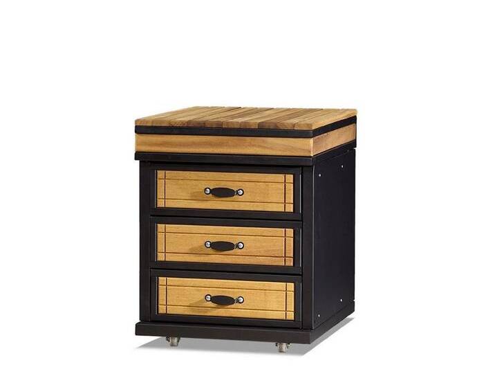 JVmoebel Outdoor-Küchenmodul Außenküchenmodul aus Holz in Braun für Garten und Terrasse Made in Europe, braun schwarz von OTTO