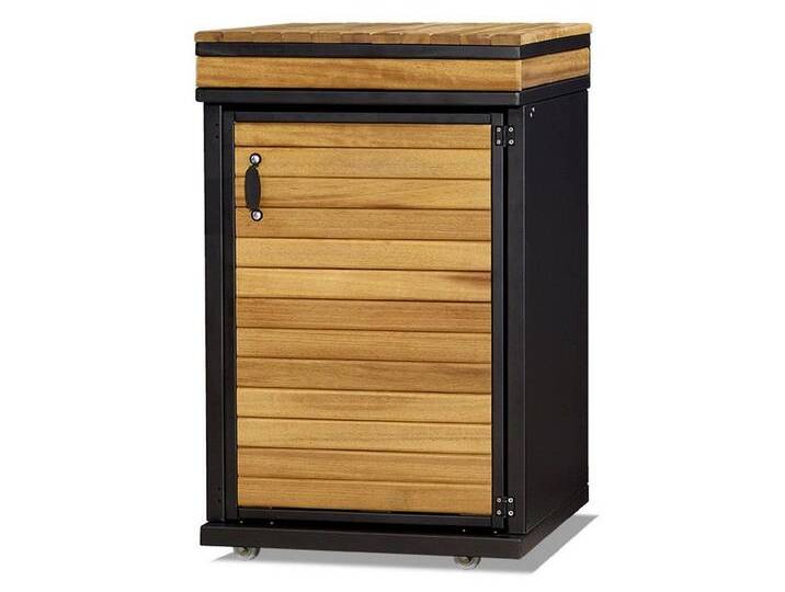 JVmoebel Outdoor-Küchenmodul Außenküchenmodul aus Holz in Braun wetterfest und langlebig Made in Europe, braun schwarz von OTTO