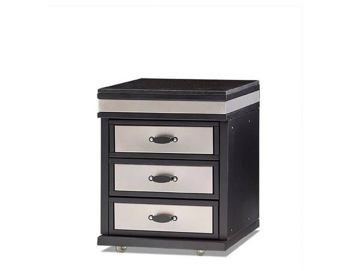 JVmoebel Outdoor-Küchenmodul Elegantes Außenküchenmodul aus Edelstahl in Silber für Garten Made in Europe, schwarz silberfarben von OTTO