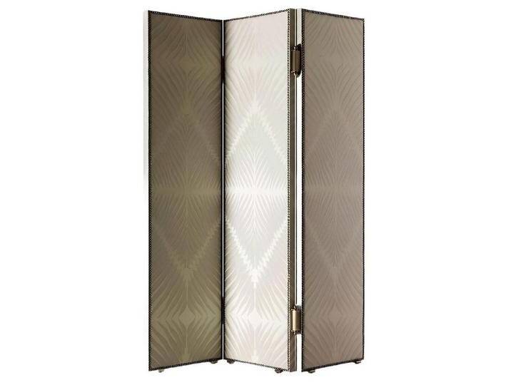 JVmoebel Paravent Paravent Metall mit Textil Trennwand Raumteiler 3D Bellavista (Klappbarer Bildschirm), Made in Europa, beige von OTTO