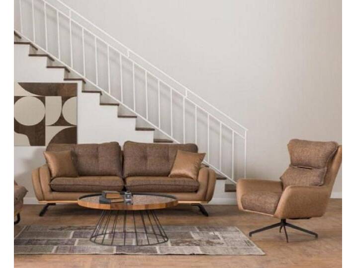 JVmoebel Polstergarnitur Couchgarnitur Braun Dreisitzer Hochwertig Sessel Couch Polstersofa, (2-tlg., 2tlg Wohnzimmer Set(Sofa 3 Sitzer+Sessel) von OTTO
