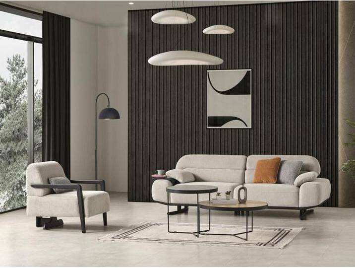 JVmoebel Polstergarnitur Moderne Sofa Komplett 3+1 Sitzer Wohnzimmer Sessel mit Dreisitzer, (Sofa 3 Sitzer / Sessel), Made in Europa, beige von OTTO