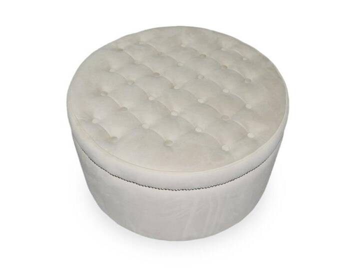 JVmoebel Polsterhocker Moderner Weißer Hocker Fußhocker Ottomane Sitzhocker Sitzpouf (Hocker), Made in Europa, beige von OTTO