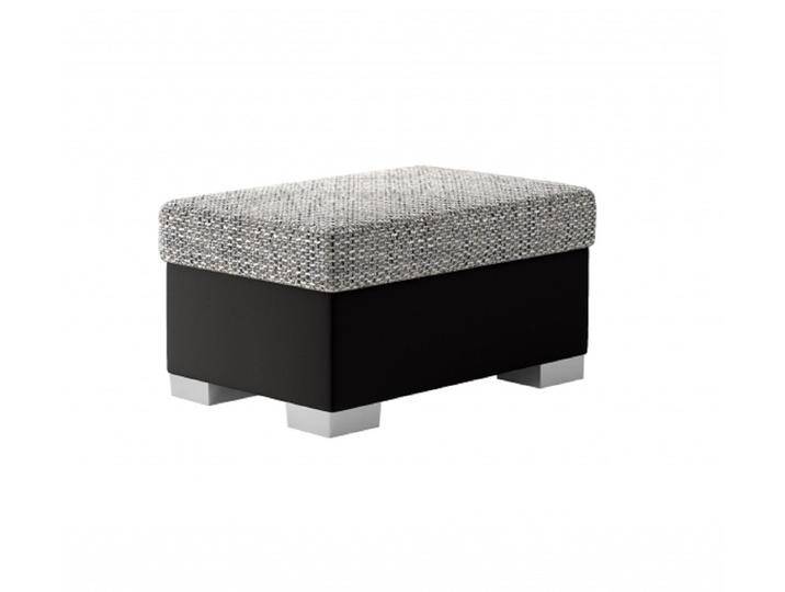 JVmoebel Polsterhocker Pouf Sofa Polster Beistellhocker Fußhocker Ottomane Möbel Sofort, Made in Europa, grau schwarz von OTTO