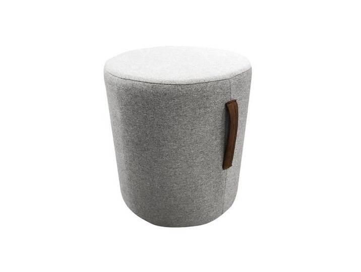 JVmoebel Pouf Modernen runden Pouf als Fußhocker - Polster-Sitzhocker (Hocker), Made in Europa, grau von OTTO
