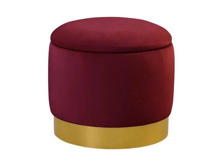 JVmoebel Pouf Moderner roter Pouf Fußhocker Rund Hocker Polsterhocker Sitzhocker (Hocker), Made in Europa, rot von OTTO