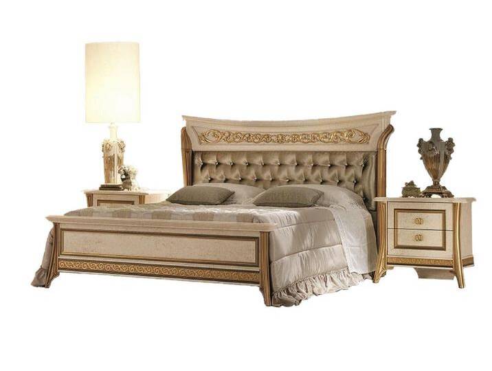 JVmoebel Schlafzimmer-Set Bett 2x Nachttisch Design Schlafzimmer 3tlg. Luxus Betten Set Möbel, Made in Europa, beige JVmoebel Schlafzimmer-Set Bett 2x Nachttisch Design Schlafzimmer 3tlg. Luxus Betten Set Möbel, Made in Europa, beige von OTTO