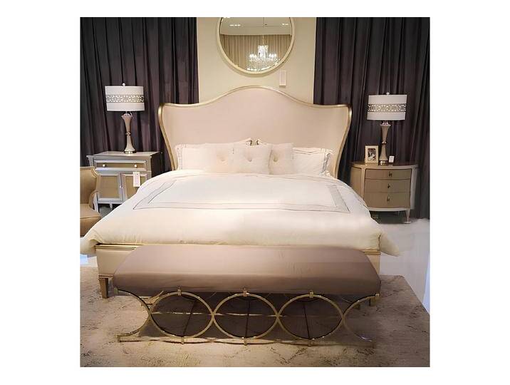 JVmoebel Schlafzimmer-Set Bett Nachttisch Hocker 4 tlg. Set Design Modern Luxus Betten, Made in Europa, beige JVmoebel Schlafzimmer-Set Bett Nachttisch Hocker 4 tlg. Set Design Modern Luxus Betten, Made in Europa, beige von OTTO