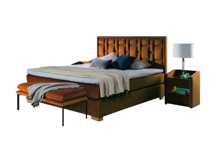 JVmoebel Schlafzimmer-Set Bett Schlafzimmer Set 4tlg. Nachttisch 2x Sitzbank Betten moderne, Made in Europa, braun, Braun JVmoebel Schlafzimmer-Set Bett Schlafzimmer Set 4tlg. Nachttisch 2x Sitzbank Betten moderne, Made in Europa, braun, Braun von OTTO