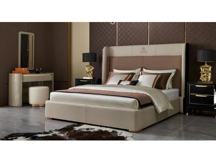 JVmoebel Schlafzimmer-Set Bett Schlafzimmer Set Design Möbel Luxus Betten 2x Nachttisch 3tlg, (3tlg.Schlafzimmer Set(Bett + 2x Nachttisch) von OTTO