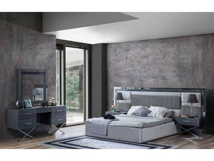 JVmoebel Schlafzimmer-Set Schlafzimmer Möbel Stilvolles Doppelbett Holz Nachttische Schminktisch, (4-tlg., Bett/ 2x Nachttische/ Schminktisch) von OTTO