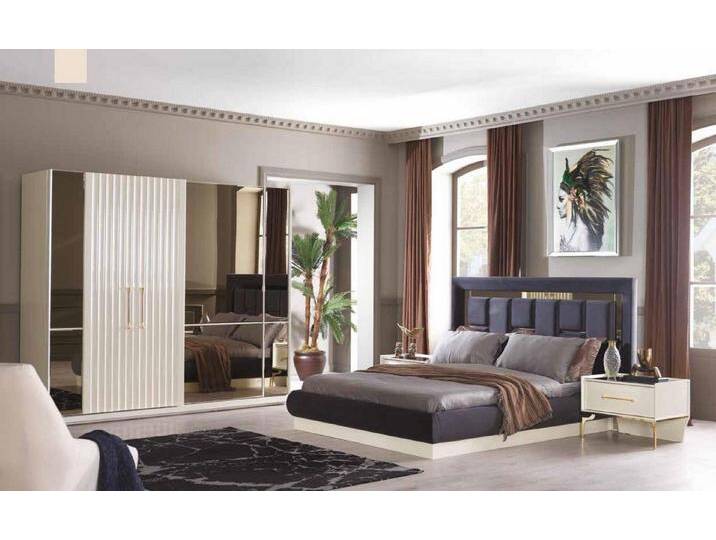 JVmoebel Schlafzimmer-Set Schlafzimmer Set Bett Möbel Textil Kleiderschrank Betten Nachttisch, Made in Europa, weiß JVmoebel Schlafzimmer-Set Schlafzimmer Set Bett Möbel Textil Kleiderschrank Betten Nachttisch, Made in Europa, weiß von OTTO