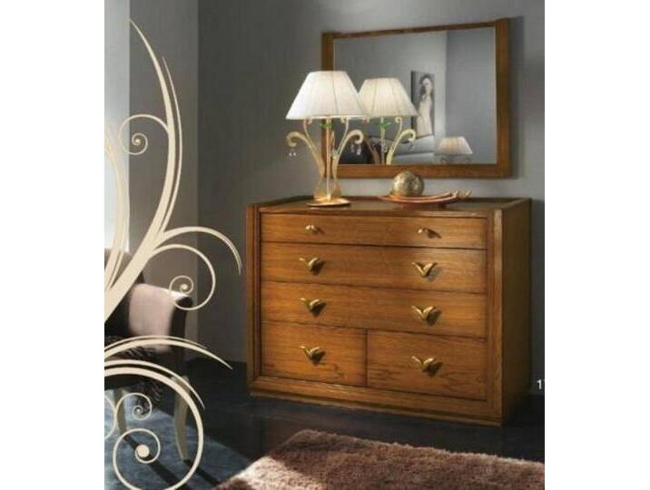 JVmoebel Schminktisch Kommode Spiegel Garnitur Gruppe Kommoden Konsole Holz Schrank Regal, Made in Europa, braun von OTTO