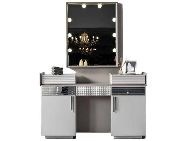 JVmoebel Schminktisch Kommode Weiß Luxus Holzmöbel Hochwertig Design Moderne Schlafzimmer (1-St., Schminktisch), Made in Europa, weiß von OTTO
