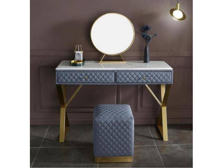 JVmoebel Schminktisch Moderne Kommode mit Spiegel – Schminktisch und Ablage, Made in Europa, blau JVmoebel Schminktisch Moderne Kommode mit Spiegel – Schminktisch und Ablage, Made in Europa, blau von OTTO