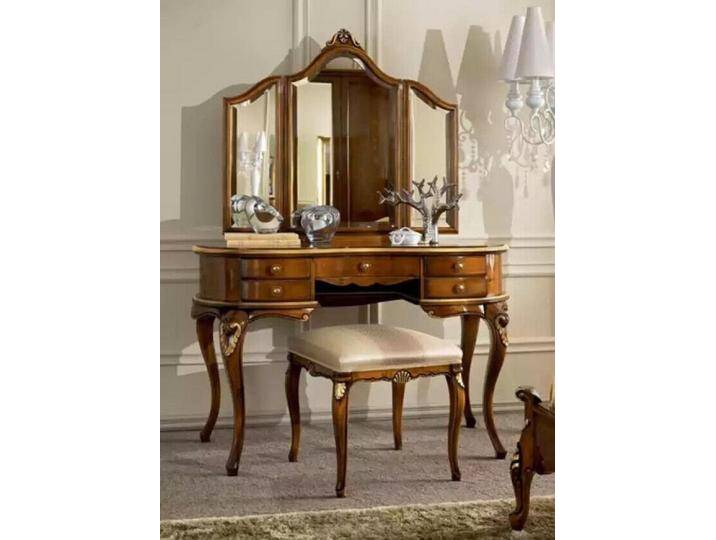 JVmoebel Schminktisch Spiegel Luxus Konsole Kommode Schlafzimmer Holz modern elegant (2-St., 1x Schminktisch mit Spiegel ohne Hocker), Made in Europa von OTTO