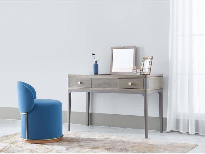 JVmoebel Schminktisch moderne stilvolle Holz Möbel Einrichtung für dein Zuhause, Made in Europa, grau von OTTO