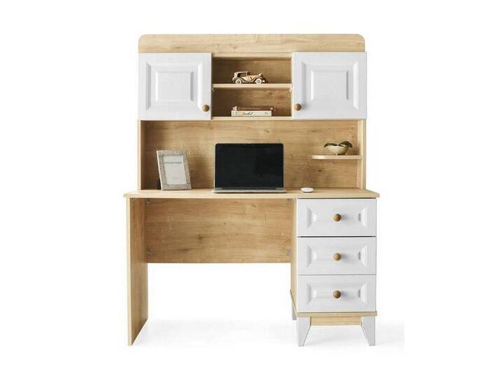 JVmoebel Kinderschreibtisch Moderner Schreibtisch für das Jugend- und Kinderzimmer ideal (1-St., 3+1+1 Sitzer+Couchtisch), Made in Europa, beige von OTTO
