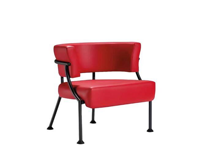 JVmoebel Sessel Luxuriöser Roter Sessel Designer Leder Einsitzer Polster Clubsessel (1-St., Sessel), Made in Europa, rot von OTTO