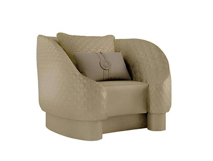 JVmoebel Sessel Luxus Design Möbel Stühle Klassisch Design Sessel Textil Wohnzimmer (Sessel), Made in Europa, beige von OTTO