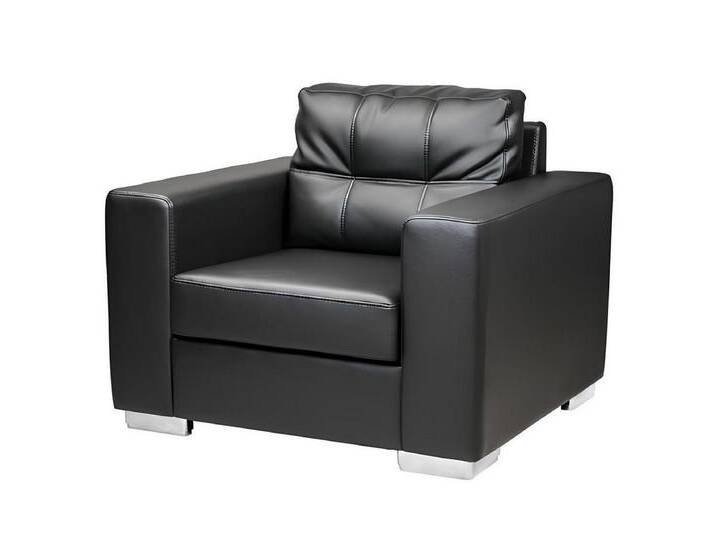 JVmoebel Sessel Moderner Relaxsessel in Schwarz aus Kunstleder für das Wohnzimmer (1-St., 1x Sessel), Made in Europa, schwarz von OTTO