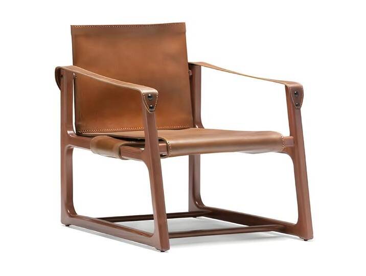 JVmoebel Sessel Moderner brauner Kunstledersessel mit elegantem Design (1-St), Made in Europe, braun von OTTO